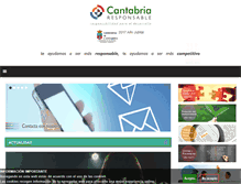 Tablet Screenshot of cantabriaresponsable.com